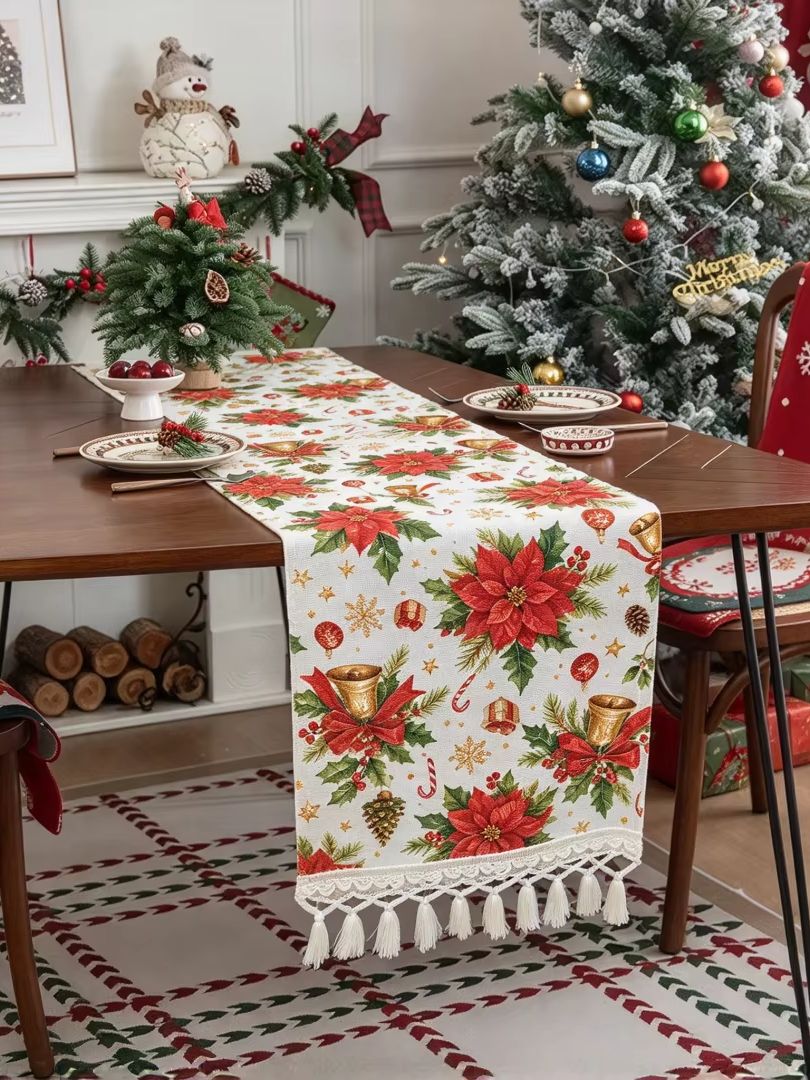 Table Runner+ Placemat Set 202 - Linen Table Runner ulasan dan harga