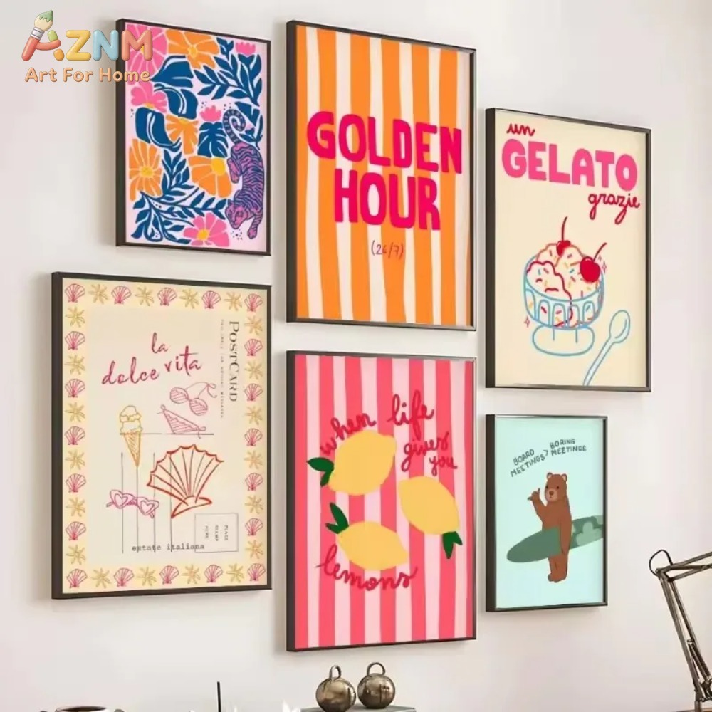AZNM Colorful Summer Lemon Lob - Home Decor Y2K ulasan dan harga
