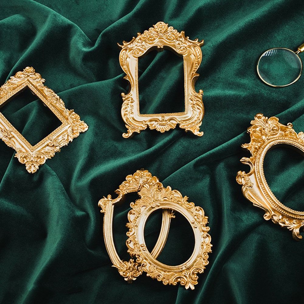 Vintage Gold DIY Shadow Box Fr - Bamboo Photo Frame ulasan dan harga