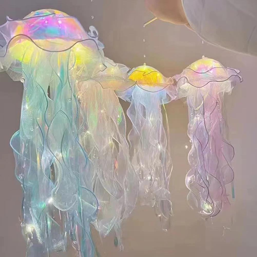 Jellyfish Lamp Portable Flower - Home Decor Y2K ulasan dan harga