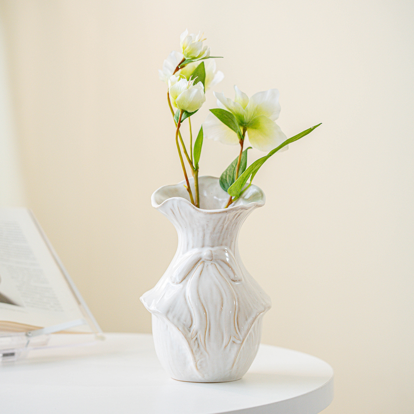 CAPIRON Retro Nordic Ceramic V - Pampas Grass Decor ulasan dan harga